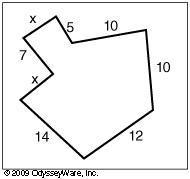 The perimeter of this figure is 70 feet. How long are the unknown sides? 12 ft 6 ft-example-1