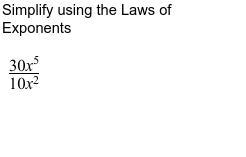 Simplify using the Laws of Exponents plz :]-example-1