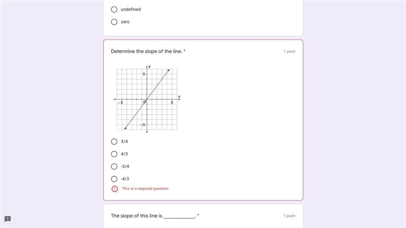 Determine the slope of the line...-example-1