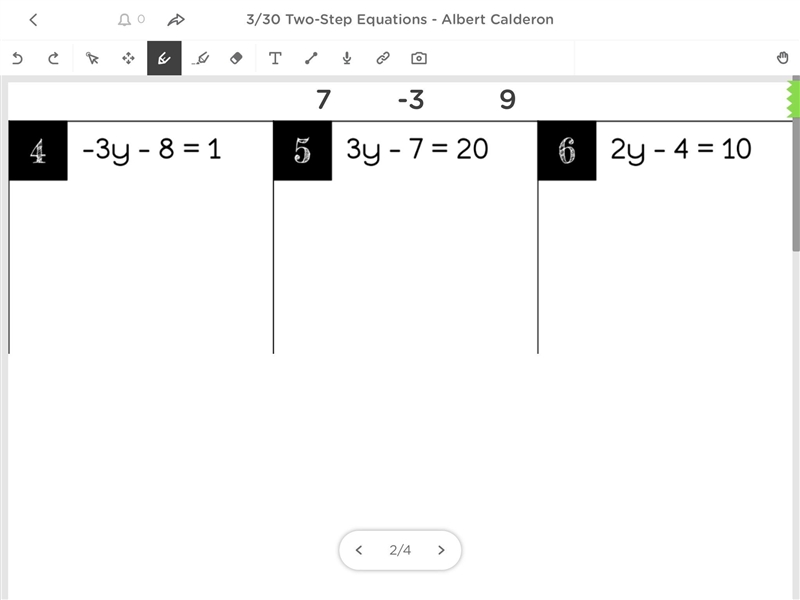 How do you solve these problems using Two-Step Equations. You will get 65 points if-example-1