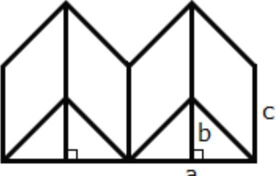 What is the volume of the figure composed of two congruent triangular prisms if a-example-1