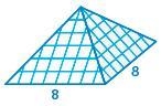 Use a net of the square pyramid, if necessary, to find the surface area of the pyramid-example-1