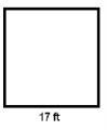 What is the perimeter of the square? A. 17 ft B. 34 ft C. 48 ft. D. 68 ft.-example-1