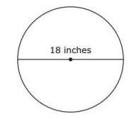 A mirror in the shape of a circle is shown in this diagram. Based on the dimension-example-1