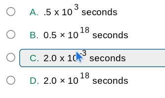 The average distance from the Sun to the Earth is 1.5 × 10^11 meters and the speed-example-1