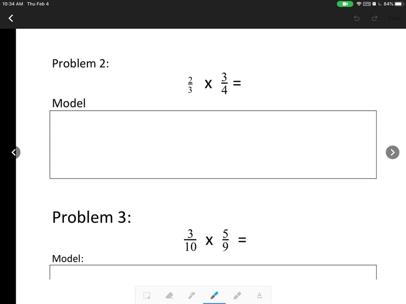 What is 3 tenths x 5/9 and 2 thirds x 3 fourths-example-1