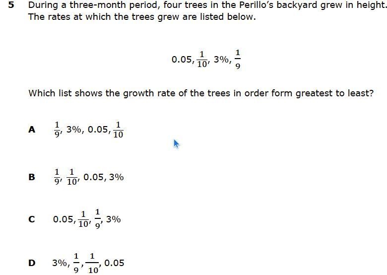 During a three-month period, four trees in the Perillo's backyard grew in height. The-example-1