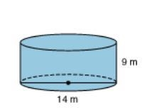 Find the volume of this cylinder. Use pi-example-1