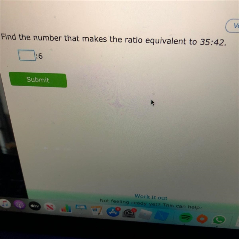 Find the number that makes the ratio equivalent to 35:42 16-example-1