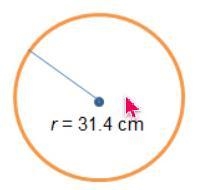 Which statements are true about the circle shown below? Select two options. A. The-example-1