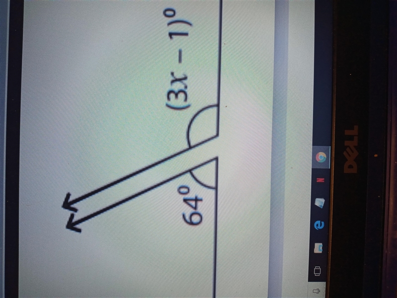 Write and solve an equation to find the value of the X I'm going to post three pictures-example-3