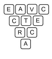 What is the probability of randomly drawing a vowel? A. 4/5 B. 3/5 C. 1/5 D. 2/5-example-1