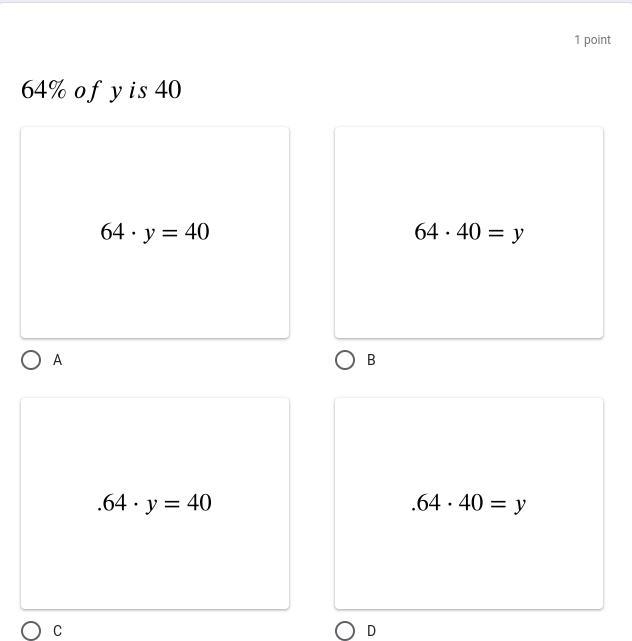 Identify the equation that correctly shows the given relationship.-example-2