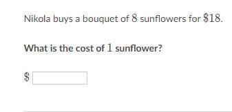 Nikola buys a bouquet of 888 sunflowers for $18-example-1