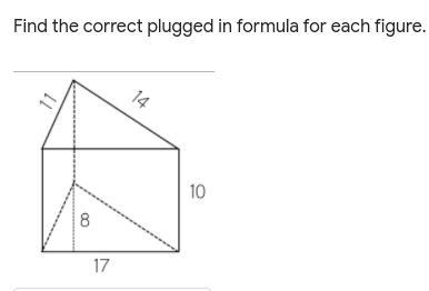 Find the correct plugged in formula for each figure.-example-2