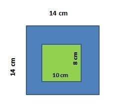 Find the area of the figure that is blue. A) 116 cm2 B) 220 cm2 C) 276 cm2 D) 284 ft-example-1