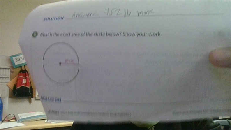 No spamming just show work and answer i will mark 28 points!! What is the exact area-example-1