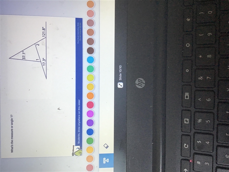 What’s the measure or angel 1?-example-1