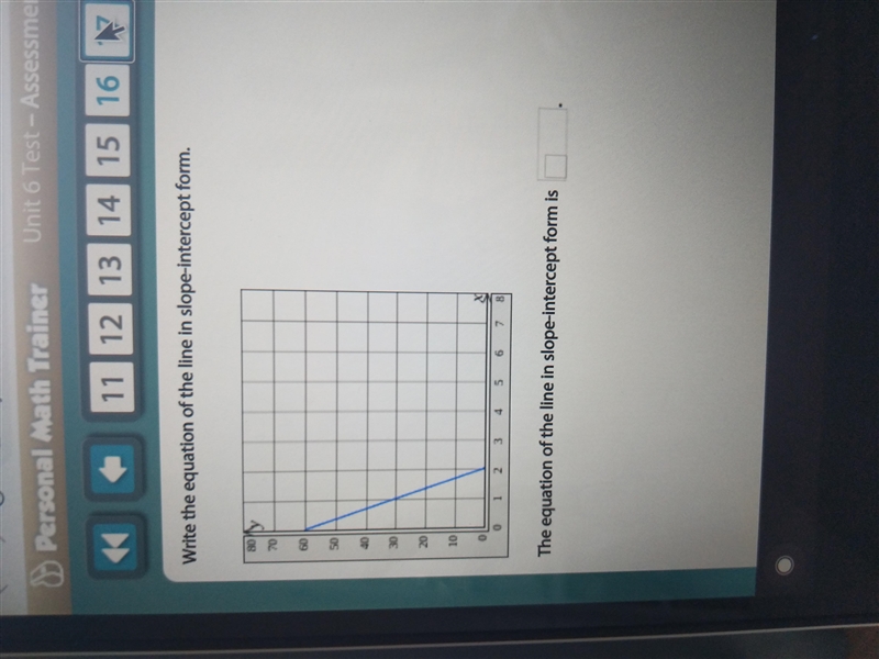 Please help this is worth 15 points! Answer the equation in y=mx+b from!-example-1