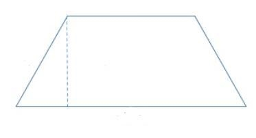 A trapezoid is shown. Use the ruler provided to measure the dimensions of the trapezoid-example-1