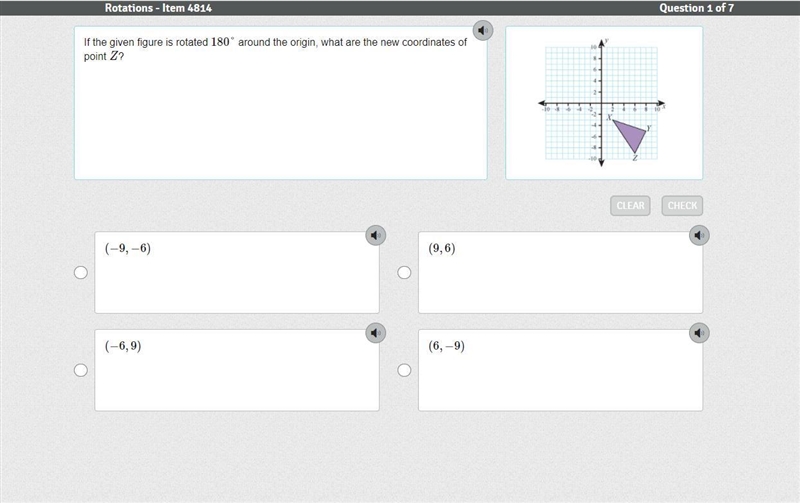 If the given figure is rotated 180° around the origin, what are the new coordinates-example-1