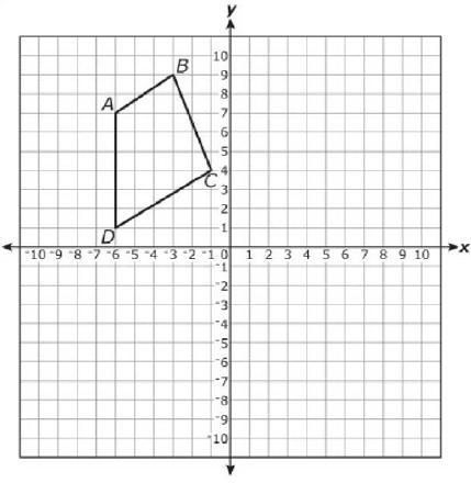 Chad is studying transformations. He starts with quadrilateral ABCD. He reflects ABCD-example-1