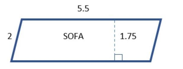 What is the area of the sofa pictured? I got an answer but I just don't know if it-example-1