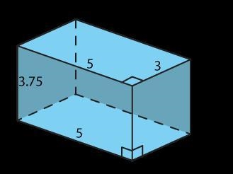 What is the volume of this prism? A) 63.0 cubic units B) 56.3 cubic units C) 31.5 cubic-example-1