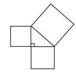 Which of the following could be the areas of the three squares shown? A. 40 ft2, 55 ft-example-1