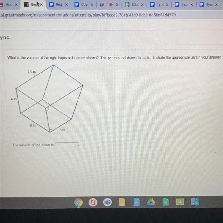 What is the volume of the prism-example-1