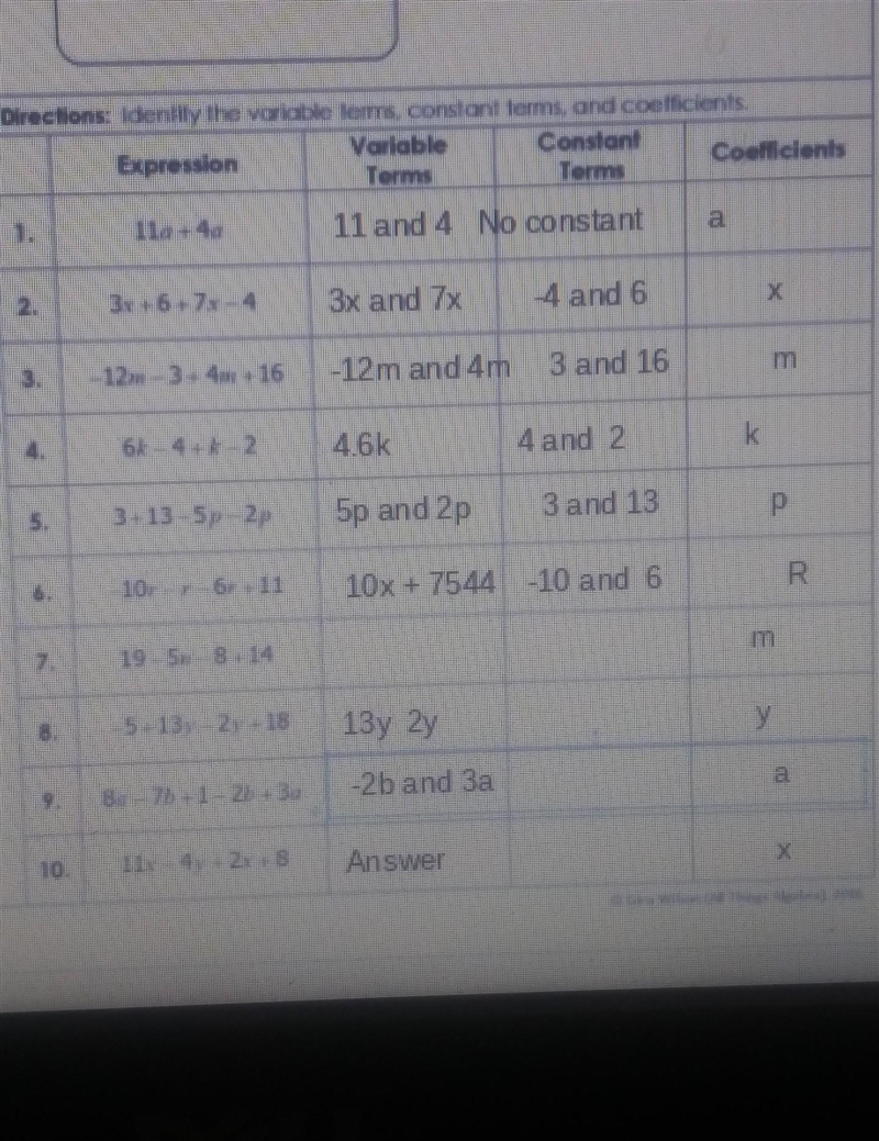 (THIS IS 6TH GRADE MATH) I need help on number 7 and 10​-example-1