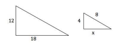 Use the diagrams below to find the lengths of the missing sides. Figures in each diagram-example-1