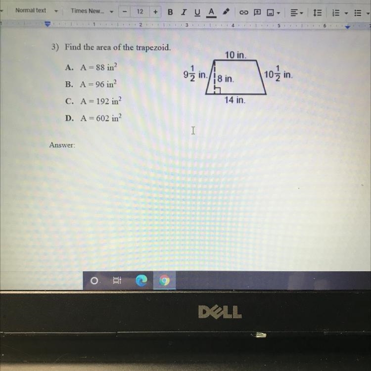 Can someone please help me find the area of the trapezoid.-example-1