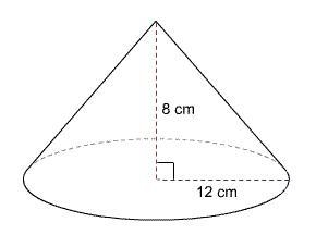 What is the approximate volume of the cone? Use 3.14 for π. 1206 cm³ 2170 cm³ 3260 cm-example-1