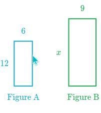 Figure A is a scale image of Figure B. What is the value of x?-example-1