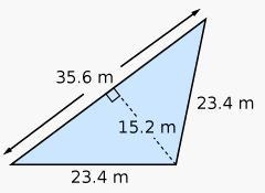 What the area of the triangle (no troll answer or links) 82.40 97.60 177.84 270.56 281.24-example-1