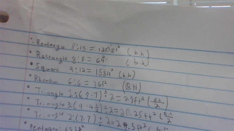 I need help with find the area of the other shapes. Like you can give me an example-example-1