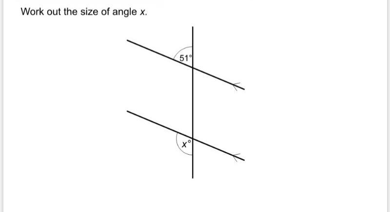 Work out the size of angle x-example-1