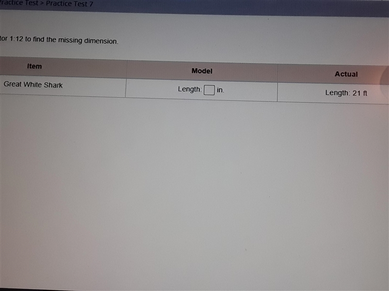 Use the scale factor 1:12 to find the missing dimension.-example-1