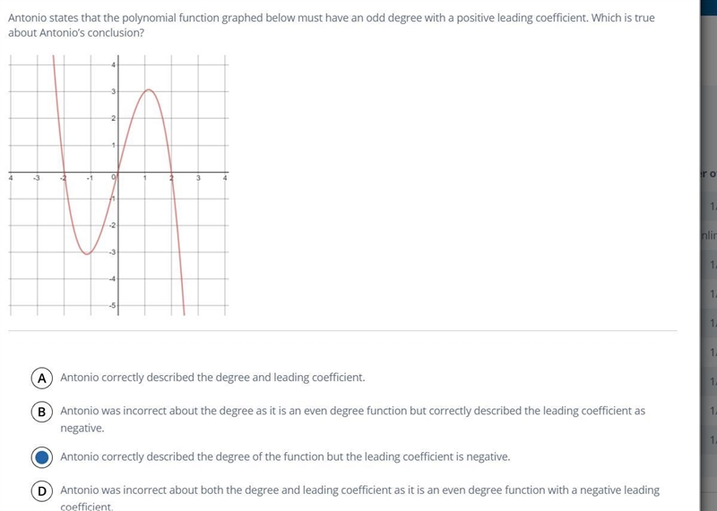 Any thoughts? I was thinking C or D but im unsure.-example-1