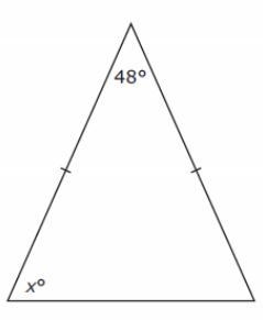 The measure of the two angles in a triangle are shown in the diagram Which equation-example-1