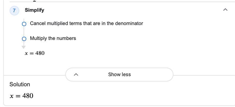 1/2x-12-48=180 Process of how to find X? please I need the help-example-1