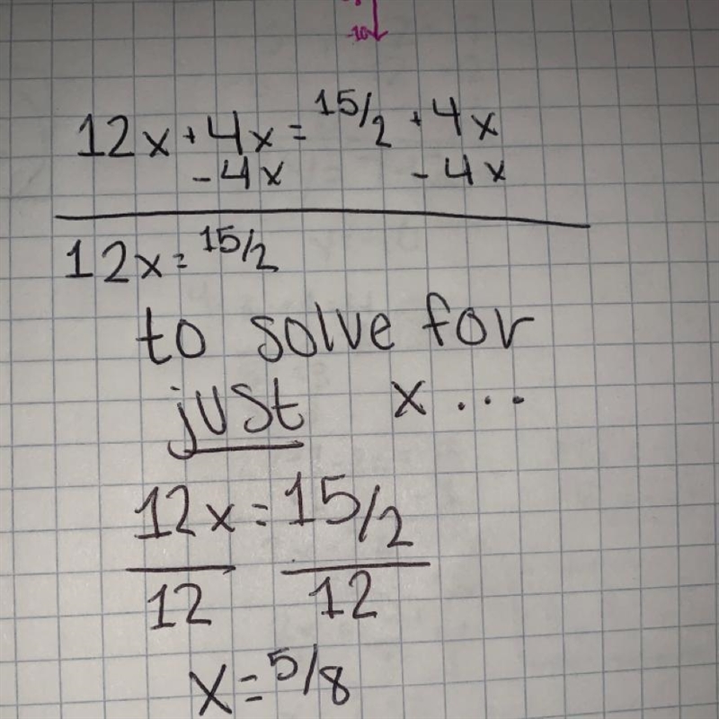 An equation is shown. What is the value of 12x that makes the equation true? 12x + 4x-example-1