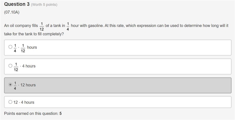 Hello could someone help me with this? Pls?????? An oil company fills 1 over 12 of-example-1