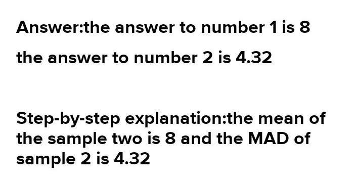 Please help no links just answer I will give 50 points Two random samples of 25 people-example-1