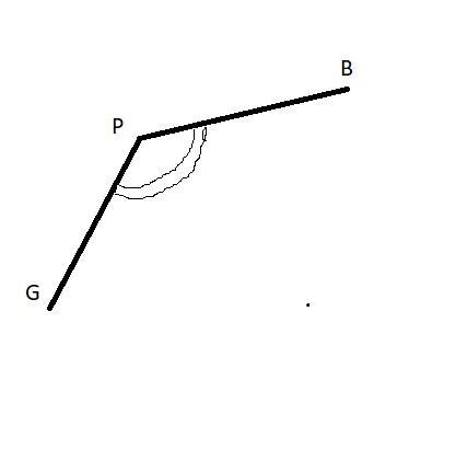 Which angle refers to the same angle as GPB-example-1