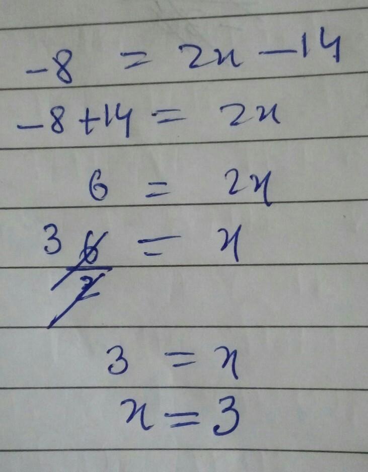 -8=2x-14 solve for x pls-example-1