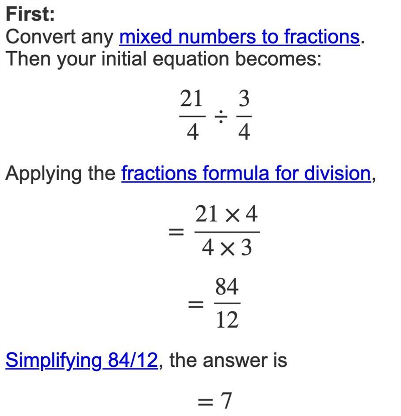 How to show 5 1/4 divided by 3/4-example-1