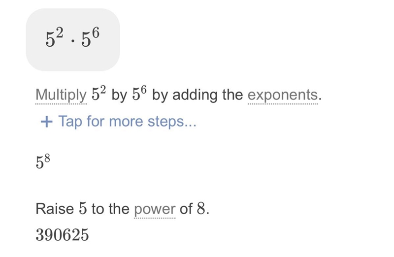 Please help with “Product of Powers” And “quotient of powers”-example-1