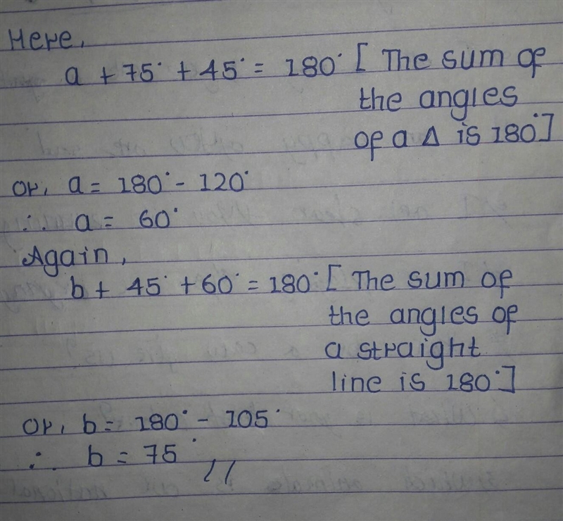 What is the measurement, in degrees, of angle b?-example-1